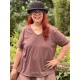 T-shirt 44942 GENNA jersey Mauve foncé Ewa i Walla - 7