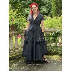 dress 55829 ROSIE Black silk