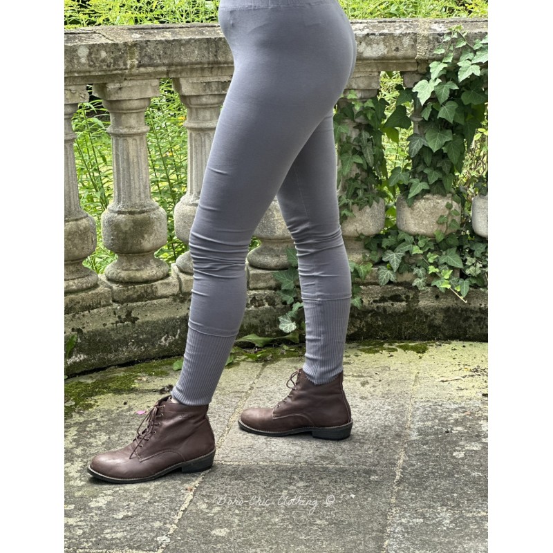 leggings 11395 ELANA Dim grey cotton - Boho-Chic Clothing