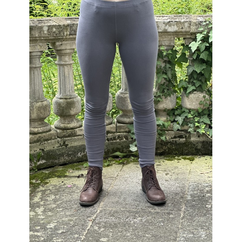 leggings 11395 ELANA Dim grey cotton - Boho-Chic Clothing