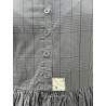 dress 55811 ELLY Grey checked cotton Ewa i Walla - 22
