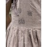 dress 55822 AUSTINE Dust pink linen Ewa i Walla - 16