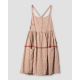 dress 55822 AUSTINE Dust pink linen Ewa i Walla - 14