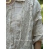 blouse Ramie Marburger in Moonlight Magnolia Pearl - 19