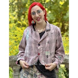 jacket Kelley in Telephone Check Magnolia Pearl - 1