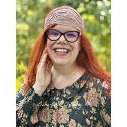 headband CELESTE Pink cotton voile Les Ours - 1
