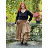 skirt GENTIANE Cinnamon linen and organza Les Ours - 7