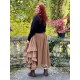 skirt GENTIANE Cinnamon linen and organza Les Ours - 8