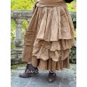 skirt GENTIANE Cinnamon linen and organza Les Ours - 2