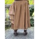 skirt GENTIANE Cinnamon linen and organza Les Ours - 3