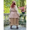 skirt GENTIANE Cinnamon linen and organza Les Ours - 10