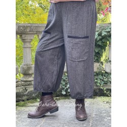 pantalon GUS lin Noir Les Ours - 1