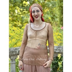 T-shirt ALYCIA Cinnamon cotton tulle