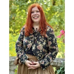 jacket EGLANTINE Black floral cotton Les Ours - 1