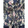 blouse AVOINE Black floral cotton Les Ours - 14