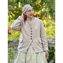 veste PETALE coton rustique Rose