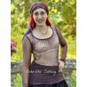 T-shirt ALYCIA Aubergine cotton tulle Les Ours - 1