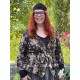 blouse AVOINE Black floral cotton Les Ours - 8