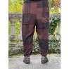 pants GASTON Aubergine woolen cloth with large checks Les Ours - 7