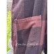pants GASTON Aubergine woolen cloth with large checks Les Ours - 11