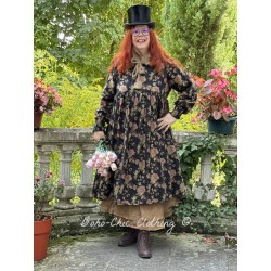 robe SAMAYA coton Noir à fleurs Les Ours - 1