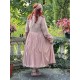 dress COTUPE Pink linen and cotton voile Les Ours - 12