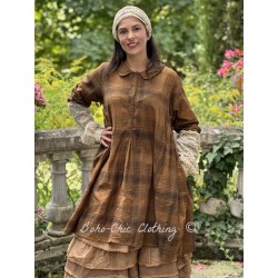 tunic VIGNE Cinnamon check cotton Les Ours - 1