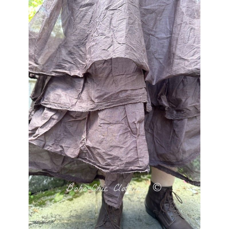Aubergine organza skirt Boho-Chic MADELEINE petticoat / Clothing -