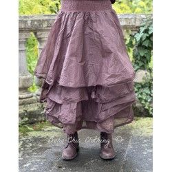 skirt / petticoat MADELEINE Aubergine organza Les Ours - 1