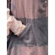 tunique PENSEE drap de laine Aubergine à grands carreaux Les Ours - 22