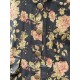 long jacket ARACHIDE Black floral cotton Les Ours - 17