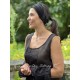 tunic MILLET Black organza Les Ours - 9