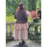 skirt GENTIANE Pink linen and organza Les Ours - 14