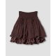 skirt 22194 EWA Dark mauve with polka dots cotton Ewa i Walla - 11