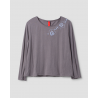 pullover 44943 TYRA jersey Gris Ewa i Walla - 14