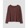 pullover 44943 TYRA jersey Mauve foncé Ewa i Walla - 27