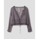 blouse 44947 VIOLET Dim grey dot organdie Ewa i Walla - 19