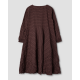 dress 55807 FILIPPA Dark mauve with polka dots cotton Ewa i Walla - 21