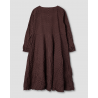 dress 55807 FILIPPA Dark mauve with polka dots cotton Ewa i Walla - 21