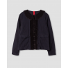 jacket 66740 ANNIKA Black cotton twill Ewa i Walla - 20
