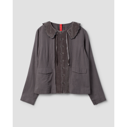jacket 66740 ANNIKA Grey cotton twill Ewa i Walla - 1