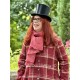 coat 66746 TUULA Red checked wool Ewa i Walla - 5