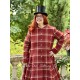 coat 66746 TUULA Red checked wool Ewa i Walla - 4