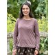 pullover 44943 TYRA jersey Mauve foncé Ewa i Walla - 1