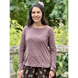 pullover 44943 TYRA Dark mauve jersey