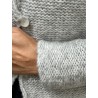cardigan 44950 JALIA Light grey alpaca wool Ewa i Walla - 25