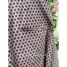 dress 55807 FILIPPA Dark mauve with polka dots cotton Ewa i Walla - 28
