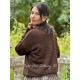 pullover 44949 RENATE Dark brown alpaca wool Ewa i Walla - 3