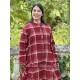 coat 66746 TUULA Red checked wool Ewa i Walla - 11