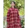 coat 66746 TUULA Red checked wool Ewa i Walla - 11